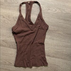 Brown tank top